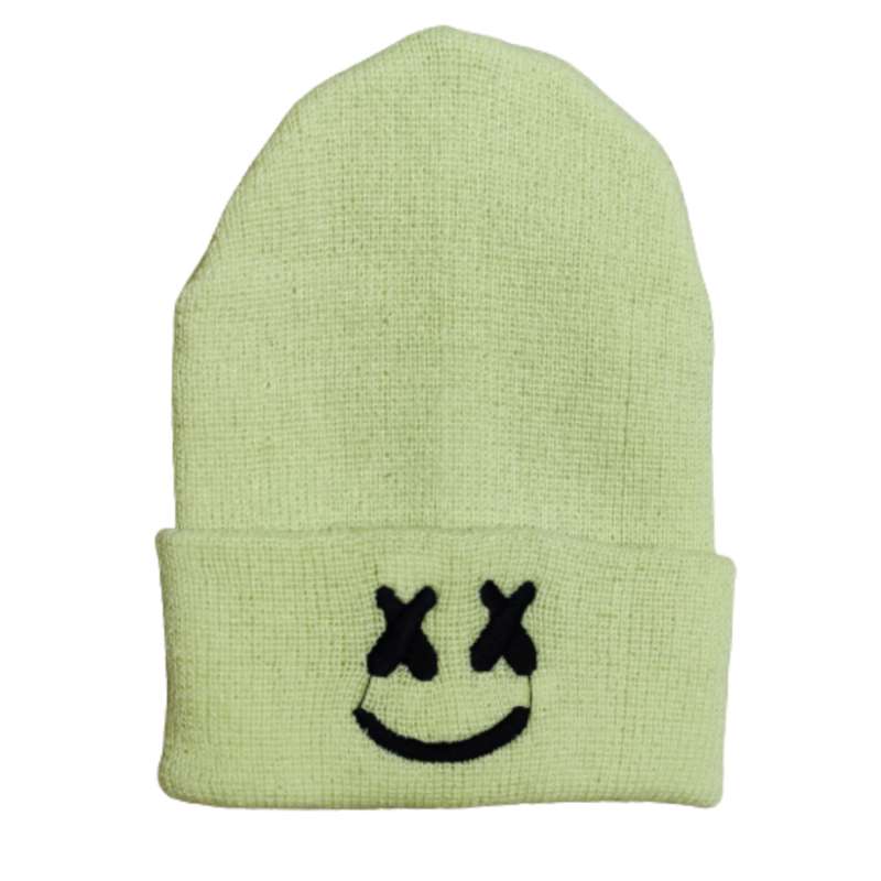 کلاه بافتنی مدل استیکر لبخند