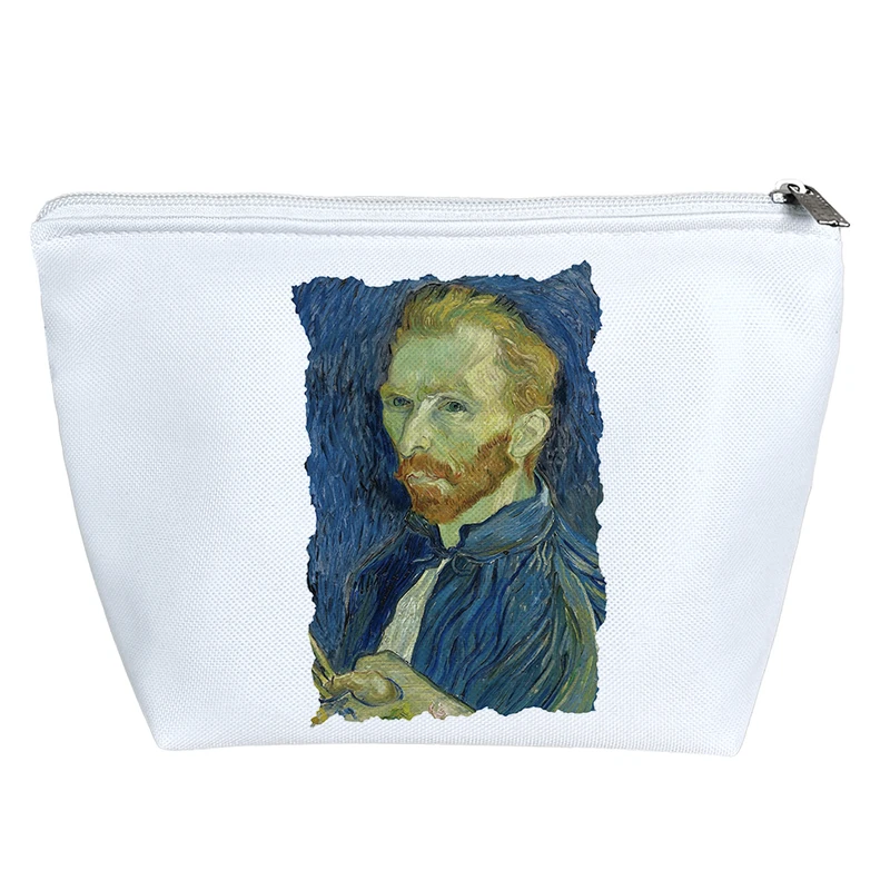 کیف لوازم آرایش دخترانه خندالو مدل نقاشی سلف پرتره ونگوگ کد 5016
