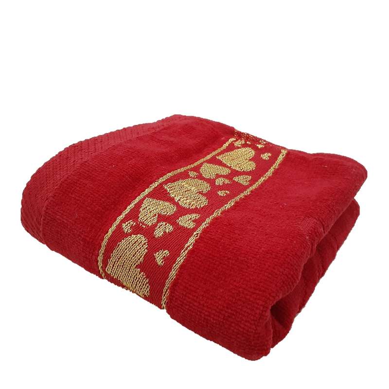 حوله دستی طرح LOVE سایز 30×60 سانتی متر