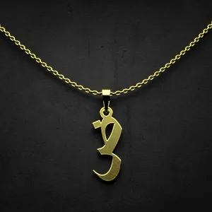 گردنبند طلا 18 عیار زنانه مدوپد مدل حرف ض کد I3-1-1178