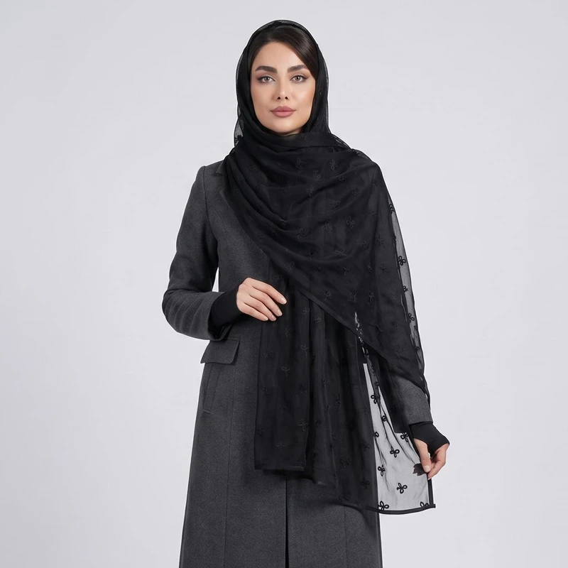 شال زنانه مدل تور طرح پاپیون