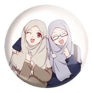 پیکسل خندالو طرح دخترانه باحجاب کد 26027 مدل بزرگ