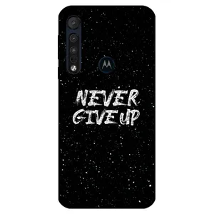 Megafone Never give up 1871 Cover For Motorola Moto One Macro / Moto G8 Play