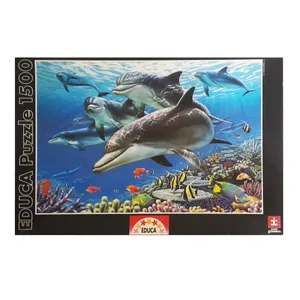 پازل 1500 تکه ادوکا مدل Dolphin کد 11750