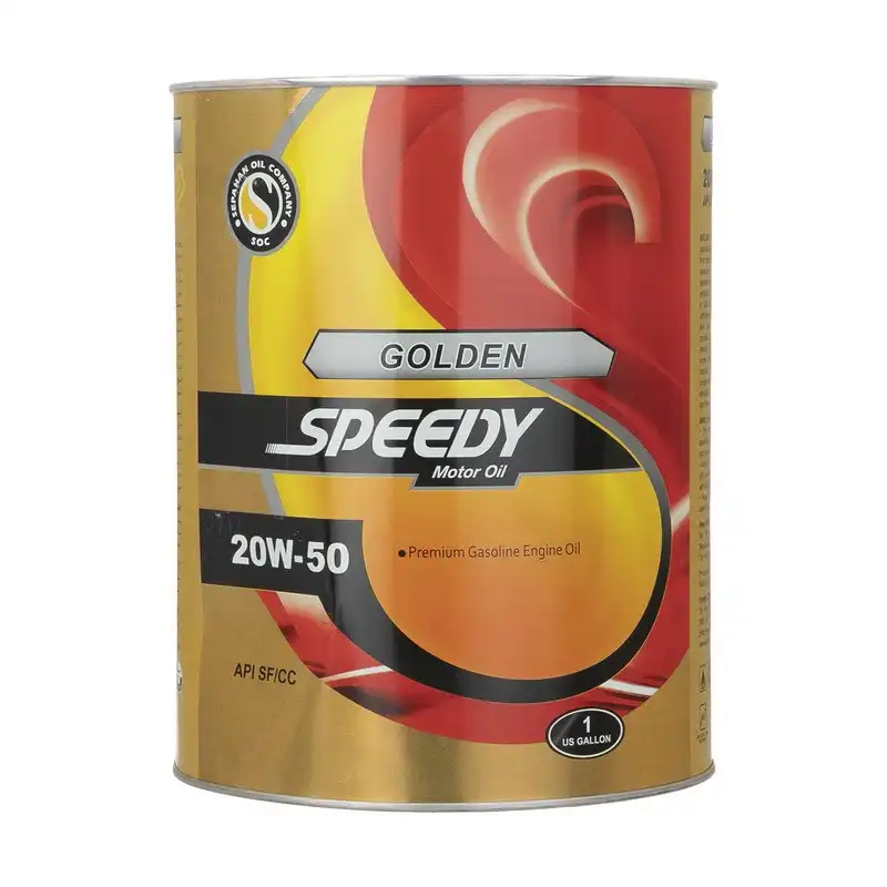 روغن موتور خودرو اسپیدی مدل گلدن طلایی حجم 3785 میلی لیتر