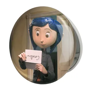 آینه جیبی خندالو طرح کورالاین Coraline مدل تاشو کد 20765 
