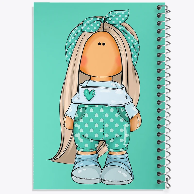 دفتر مشق 50 برگ خندالو طرح دخترانه کودکانه کد N1815