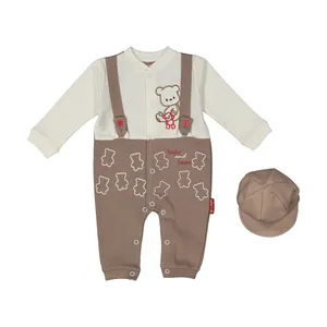 ست سرهمی و کلاه نوزادی پسرانه آدمک مدل 2171126-27