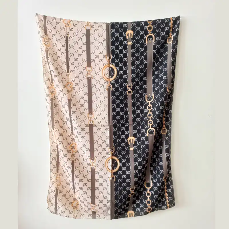 شال زنانه  مدل نخی راه راه زنجیره ای کد 50