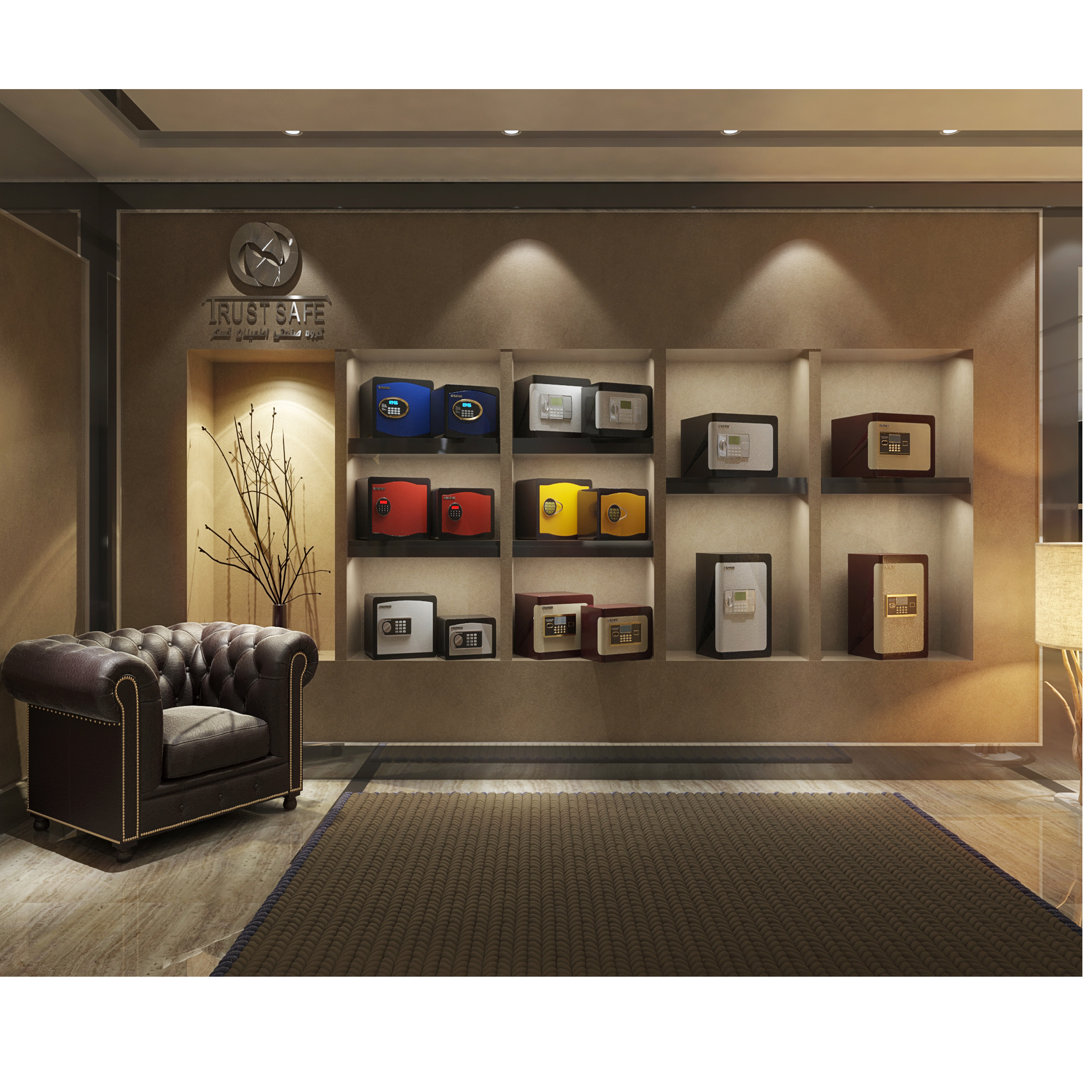 صندوق الکترونیکی تراست سیف مدل 30CRH