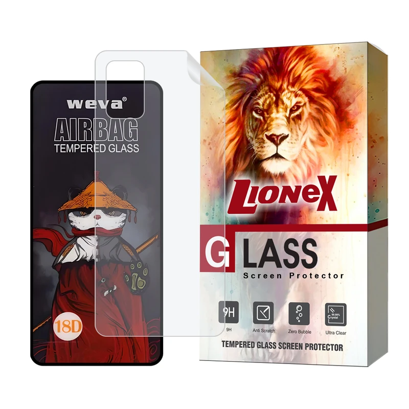 محافظ صفحه نمایش لایونکس مدل AIRNABKLI مناسب برای گوشی موبایل سامسونگ Galaxy S20 FE / Galaxy S20 FE 5G / Galaxy S20 FE 2022 به همراه محافظ پشت گوشی