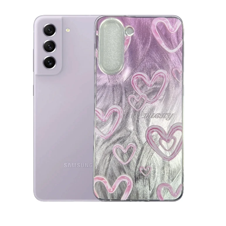کاور طرح قلب عاشقانه مناسب برای گوشی موبایل سامسونگ Galaxy S21 FE