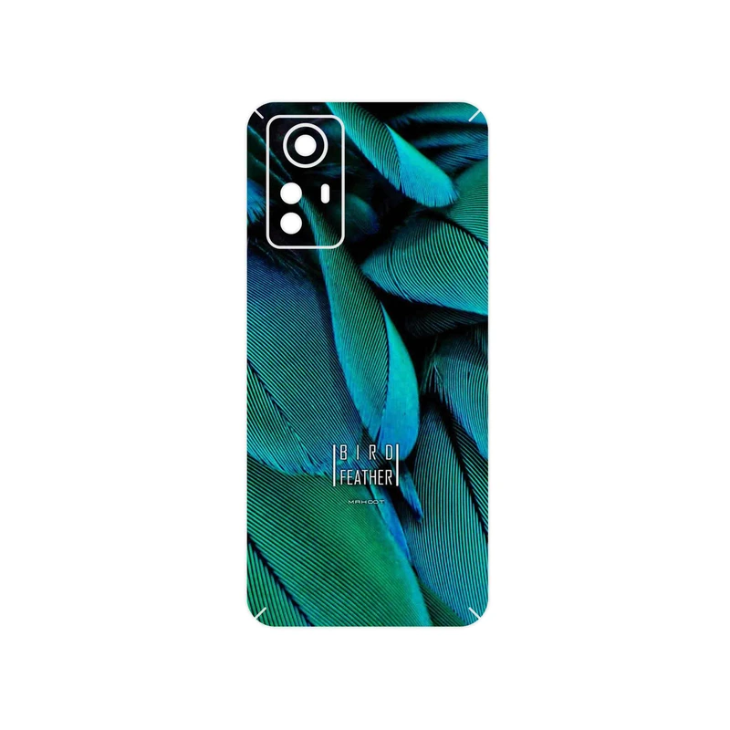 برچسب پوششی ماهوت مدل Green Feather مناسب برای گوشی موبایل شیائومی Redmi Note 12S