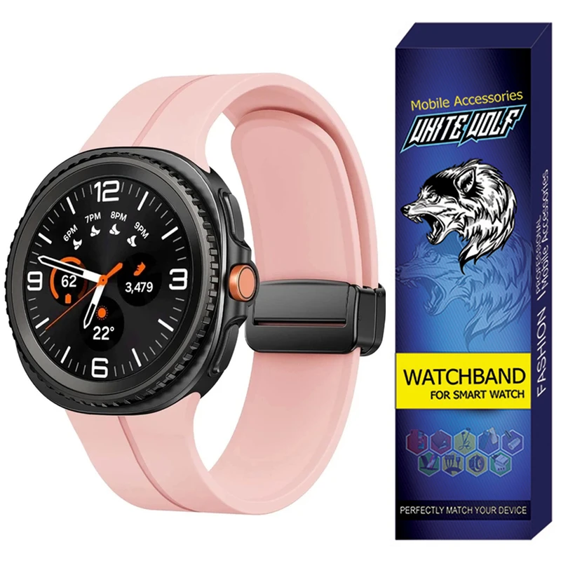 بند وایت ولف مدل W8-MAG مناسب برای ساعت هوشمند سامسونگ Galaxy Watch 8 Classic 46mm