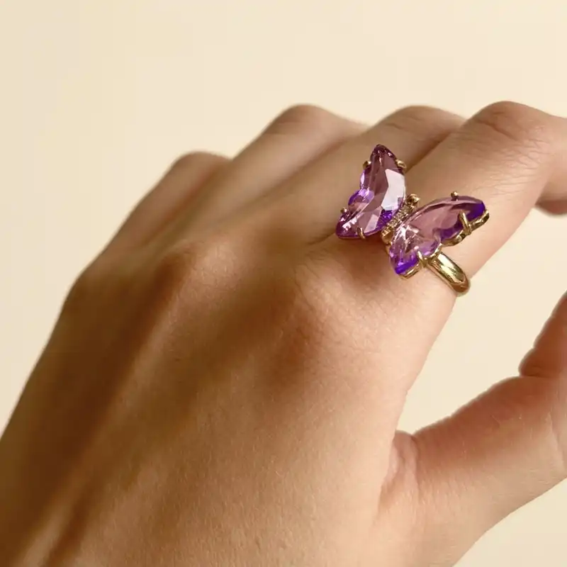 نیم ست زنانه مدل پروانه کریستالی