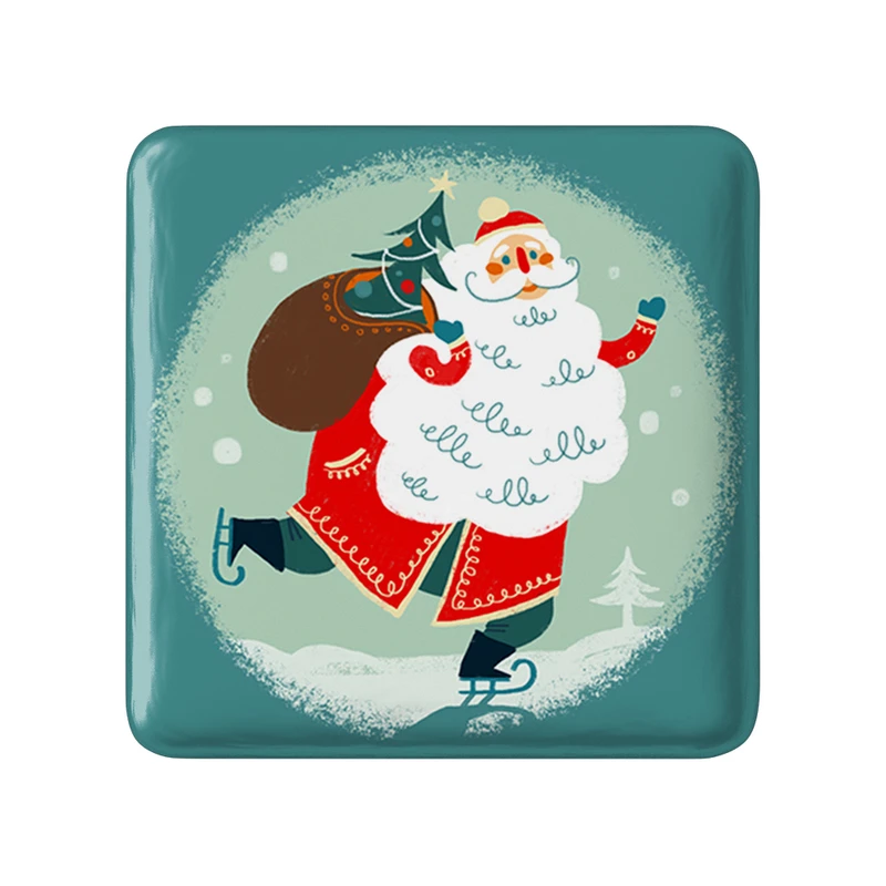مگنت خندالو طرح کریسمس Christmas مدل مربعی کد 22137