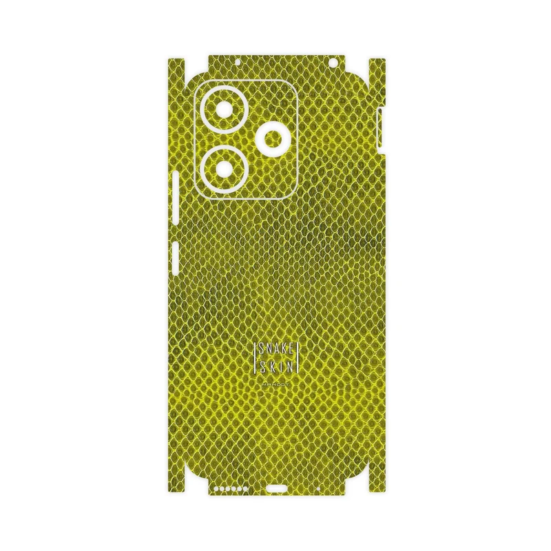 برچسب پوششی ماهوت مدل Yellow Snake Skin-FullSkin مناسب برای گوشی موبایل شیائومی Redmi 13x