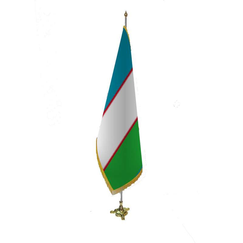 پرچم رومیزی مدل ازبکستان
