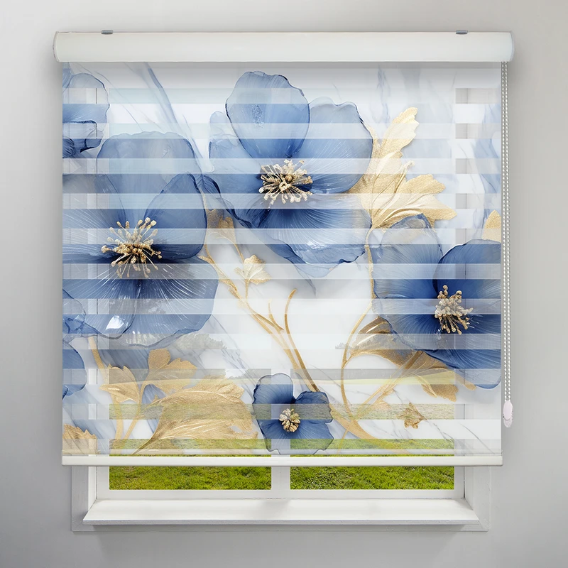 پرده زبرا مدل TD-127 سایز 200x200 سانتی متر