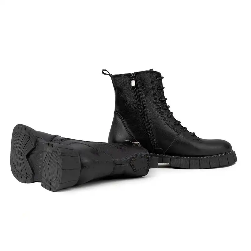 نیم بوت زنانه چرم کروکو مدل 1002003027