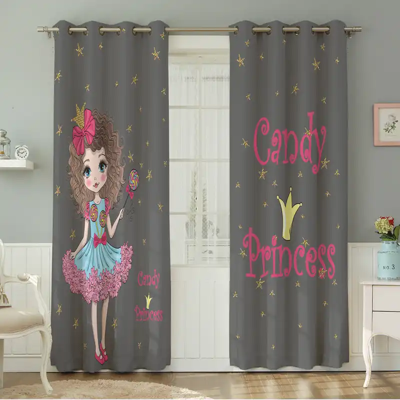 پرده نیروانا طرح کودک مدل مخمل کد 5089 سایز 140×280 سانتی متر