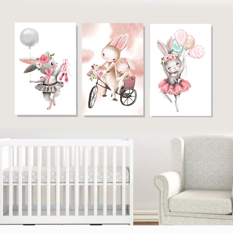 تابلو شاسی کودک مدل خرگوش بازیگوش کد 63 مجموعه سه عددی