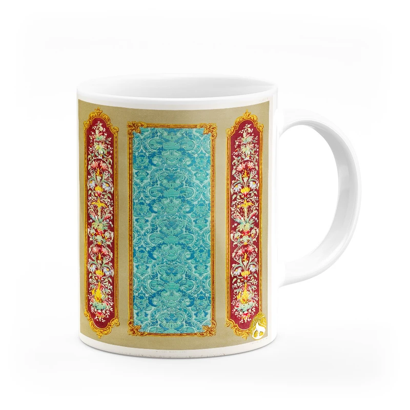 ماگ هومرو طرح فرش سنتی ایرانی مدل MG7909