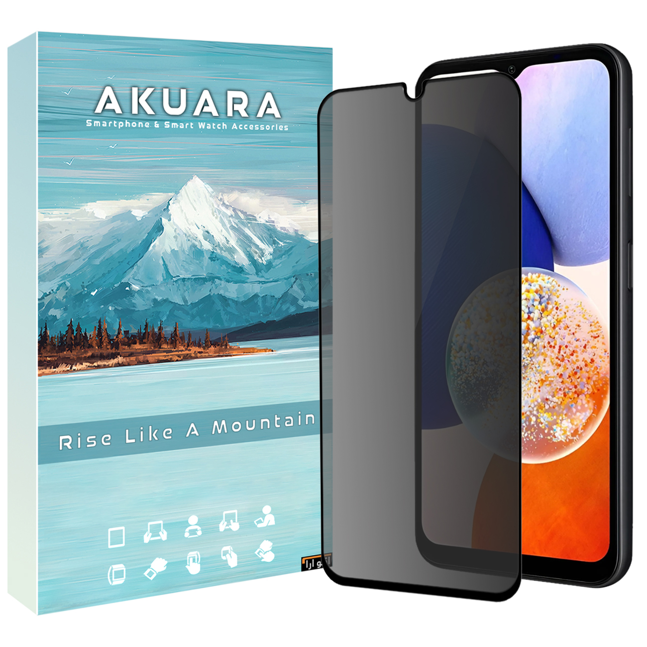 محافظ صفحه نمایش حریم شخصی آکوآرا مدل PRV AKU مناسب برای گوشی موبایل سامسونگ Galaxy A24