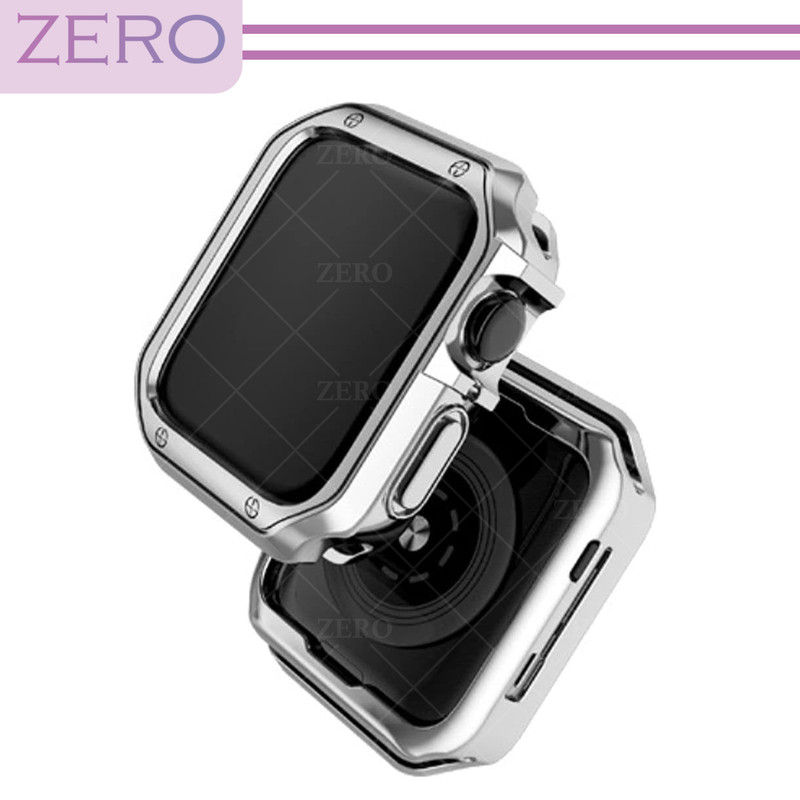 بند زیرو مدل 3Bid-Cover-ZR مناسب برای اپل واچ Series SE 2022 Aluminum Case 44mm / SE 2021 Aluminum Case 44mm / Series 5 44mm / Series 6 44mm / SE 44mm به همراه کاور