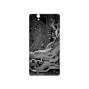 MAHOOT Black Printed Circuit Board Cover Sticker for Sony Xperia C4