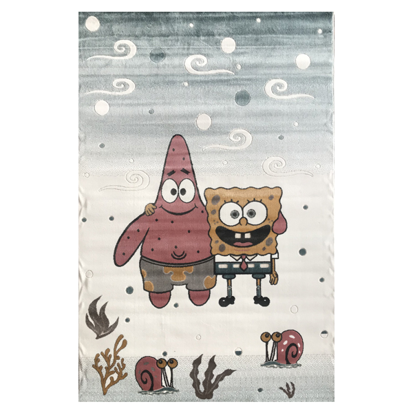 فرش ماشینی آرمانی طرح اتاق کودک کد 609 زمینه کرم