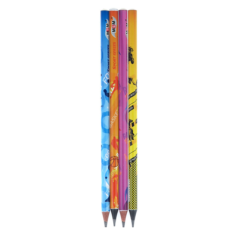 مداد ام جی ام مدل رنگارنگ کد md4 بسته 4 عددی