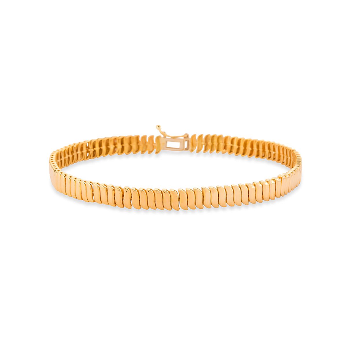 دستبند طلا 18 عیار زنانه کیا گالری مدل AB594 - - 1