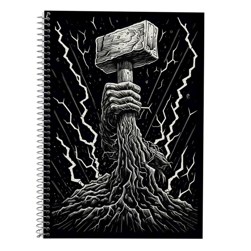 دفتر زبان 50 برگ مدوپد مدل دوخط طرح ChainSaw Man کد DF10926