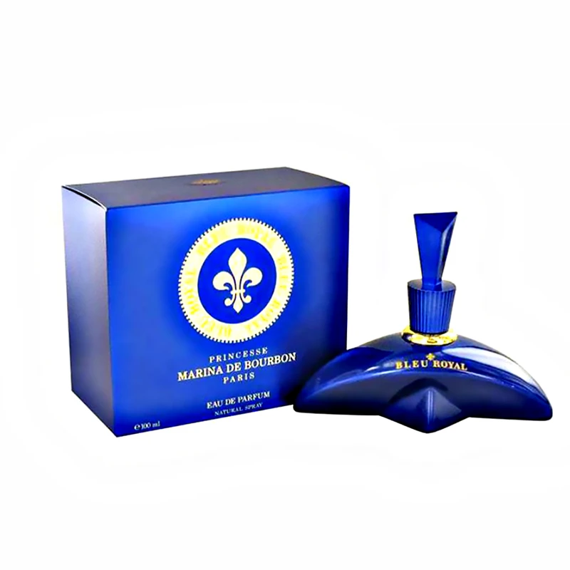 ادوپرفیوم زنانه پرنسس مارینا دو بوربون مدل Bleu Royal با رایحه خنک حجم 100 میلی‌لیتر