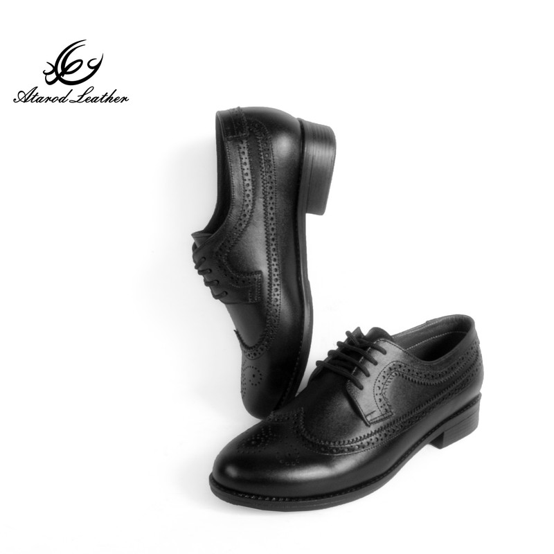 کفش زنانه چرم عطارد مدل چرم طبیعی کد SH148