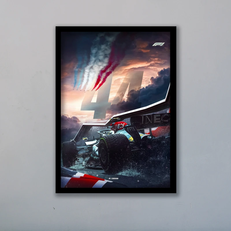 تابلو مدل فرمول یک لوئیس همیلتون کد LA-F1G1004B