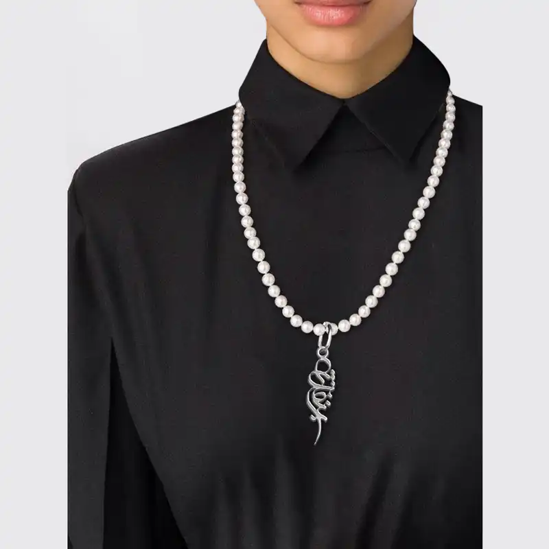 گردنبند نقره زنانه لیردا مدل اسم بنفشه morv sss banafshe40