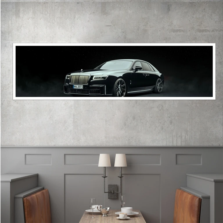 تابلو بکلیت طرح ماشین رولز رویس مدل کشیده W-7922