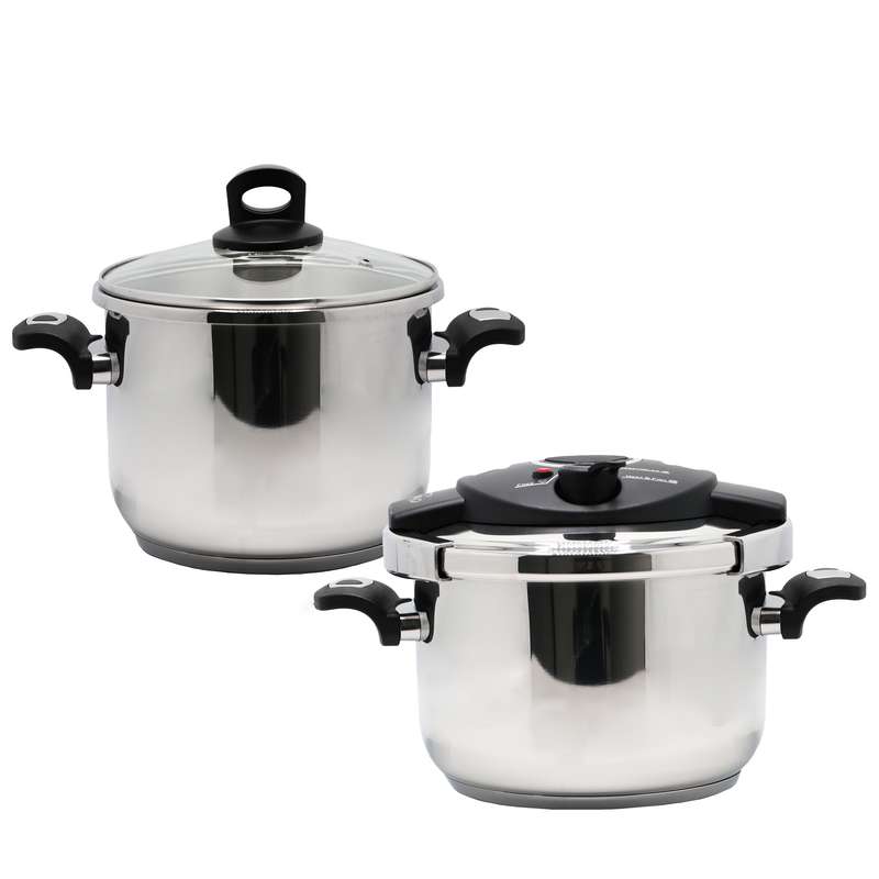 زودپز دوقلو اوبرون کد H-255 گنجایش 7 لیتر زودپز دوقلو اوبرون کد H-255 گنجایش 7 لیتر
