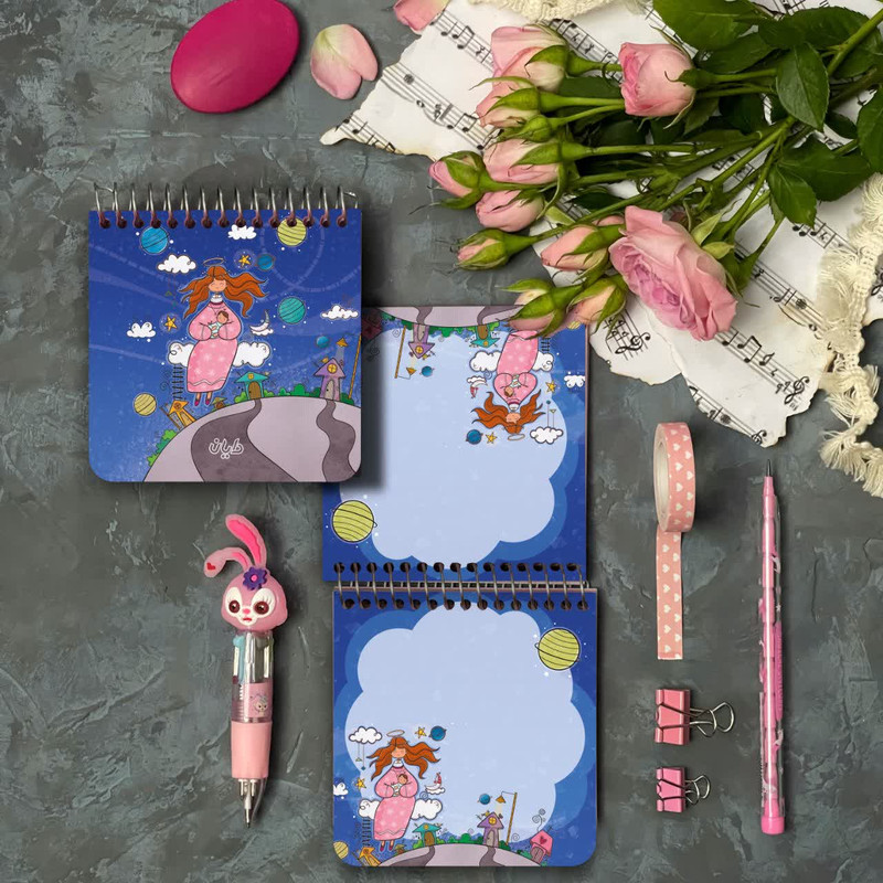 بسته لوازم تحریر دایان مدل آنجل کد 5 بسته 4 عددی