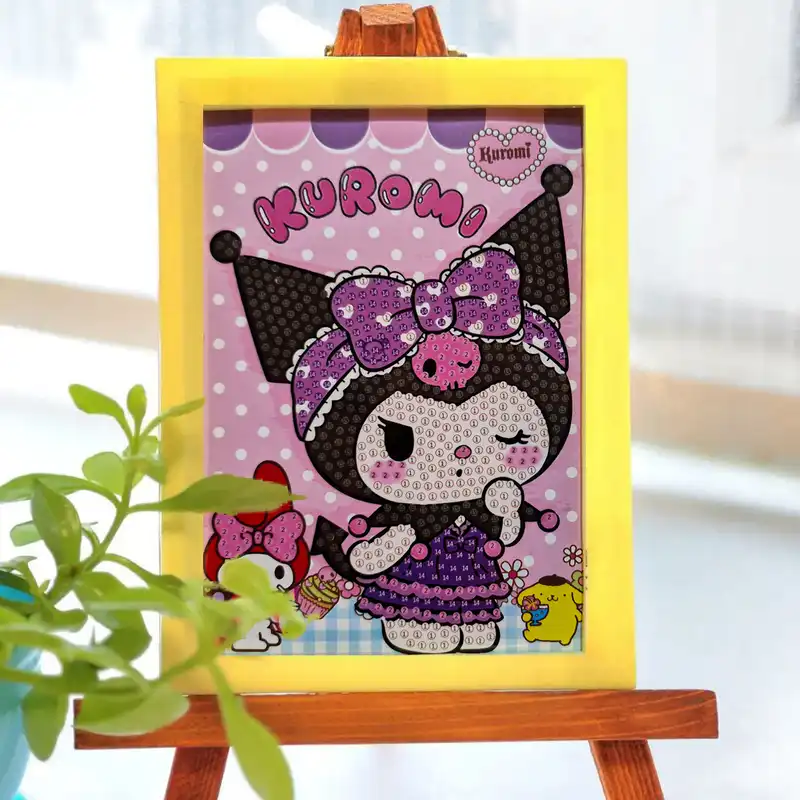 بازی آموزشی مدل ساخت تابلو نقاشی الماسی قاب دار طرح کرومی m1