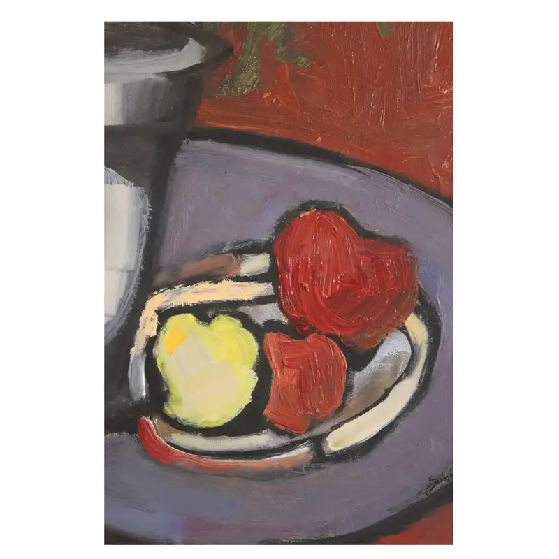 نقاشی طرح طبیعت باجان