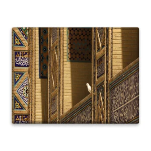 کاشی اطلس آبی طرح حرم امام رضا مدل T4982