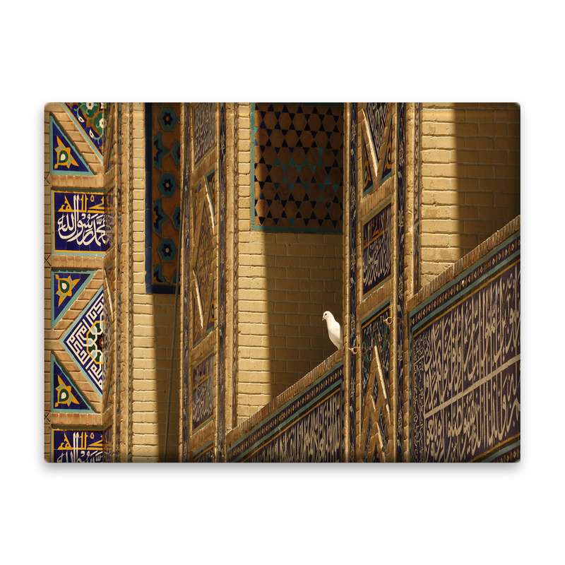کاشی اطلس آبی طرح حرم امام رضا مدل T4982