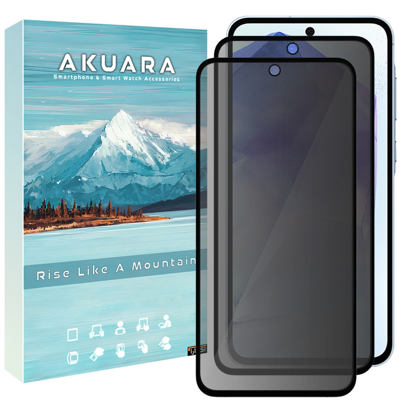 محافظ صفحه نمایش حریم شخصی آکوآرا مدل Privacy AKU مناسب برای گوشی موبایل شیائومی Mi 11t / mi 11t pro مجموعه دو عددی