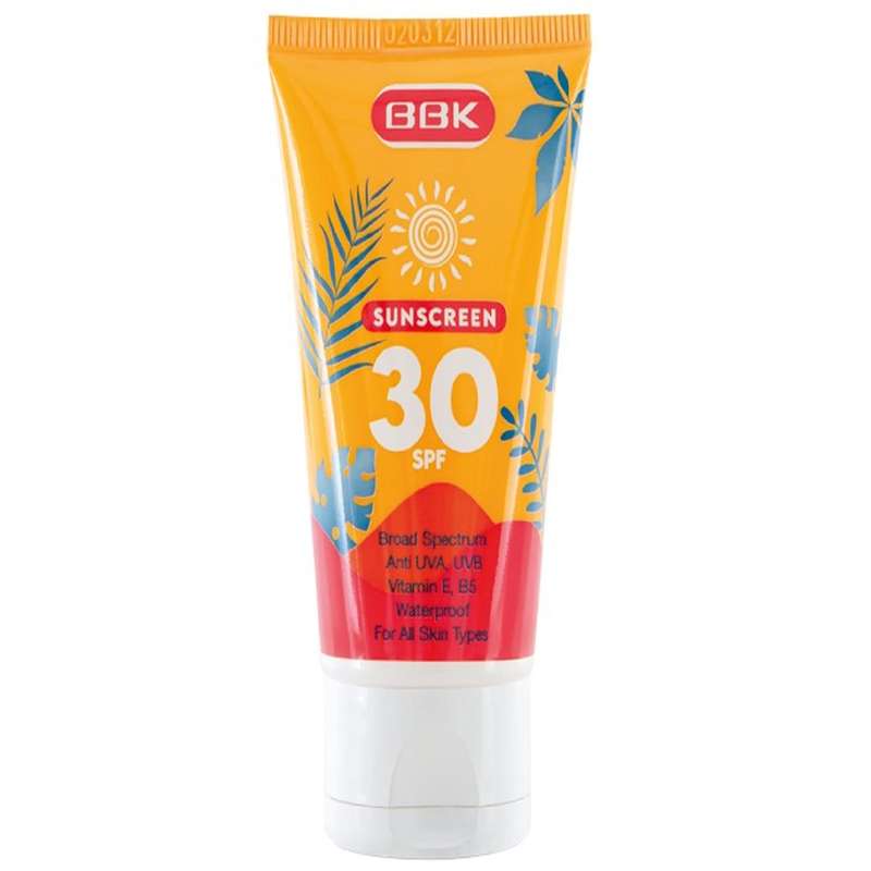 کرم ضد آفتاب بی رنگ ببک مدل SPF30 مناسب انواع پوست حجم 50 میلی لیتر کرم ضد آفتاب بی رنگ ببک مدل SPF30 مناسب انواع پوست حجم 50 میلی لیتر