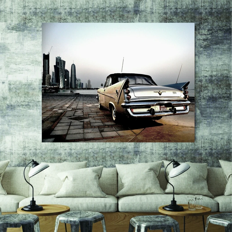 پوستر دیواری طرح اتومبیل کلاسیک مدل PO1399