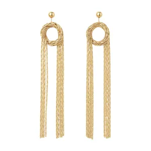 گوشواره آویز زنانه آی ام مدل گره ای