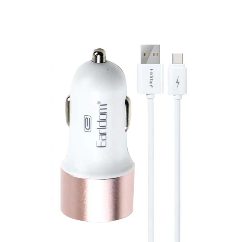 شارژر فندکی ارلدام مدل ES-123 به همراه کابل تبدیل USB-C